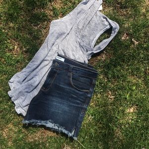 Frayed Jean Shorts